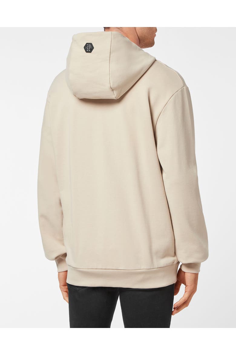 Hooded Sweatshirt Skull Men, Alternate, color, beige