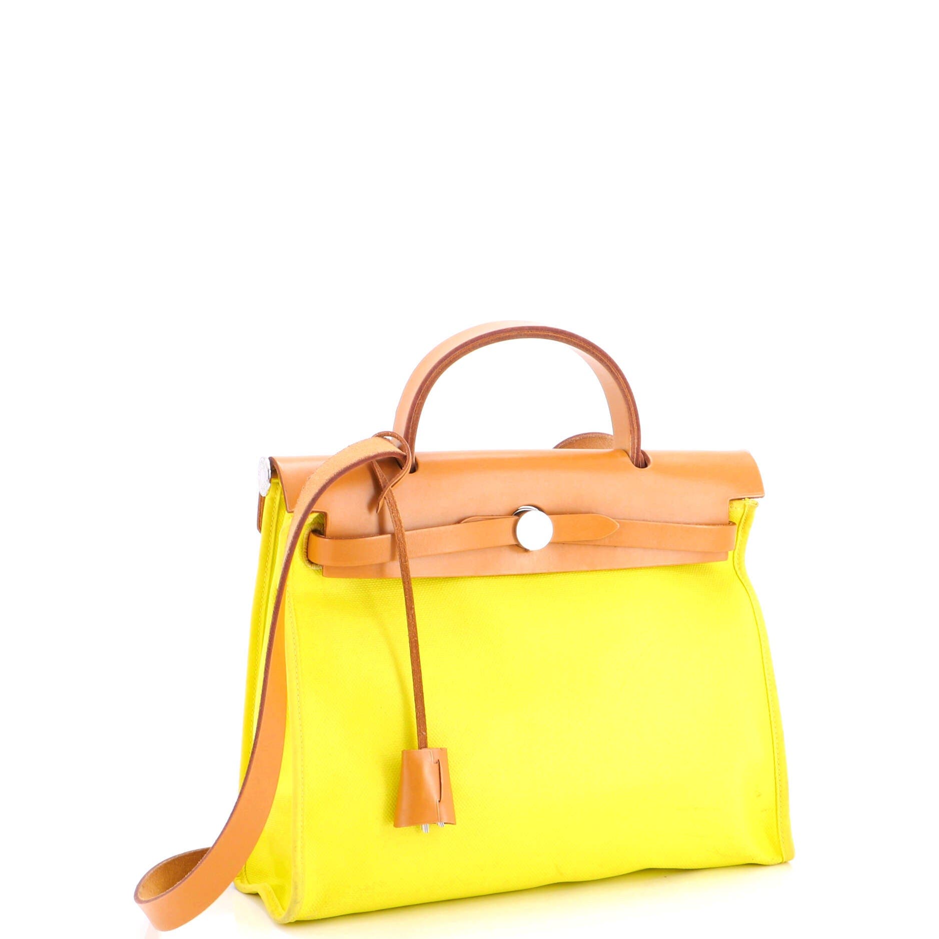 Herbag Zip Berline Vache Canvas and Leather 31, Alternate, color, Lime