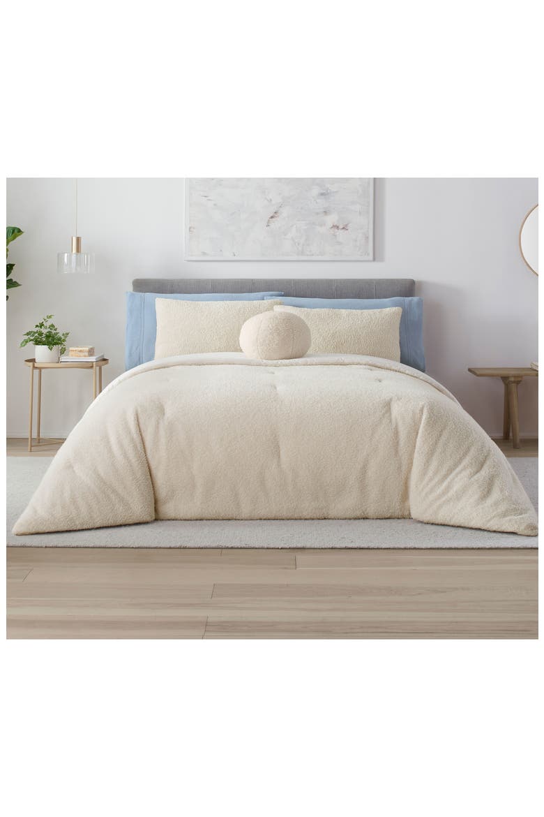 Cloud Warm Comforter Set, Alternate, color, CREAM