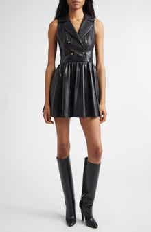 Emmy Faux Leather Sleeveless Dress