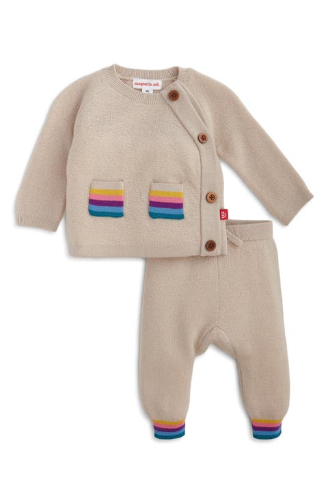 Wool Blend Magnetic Shirt & Joggers Set (Baby)