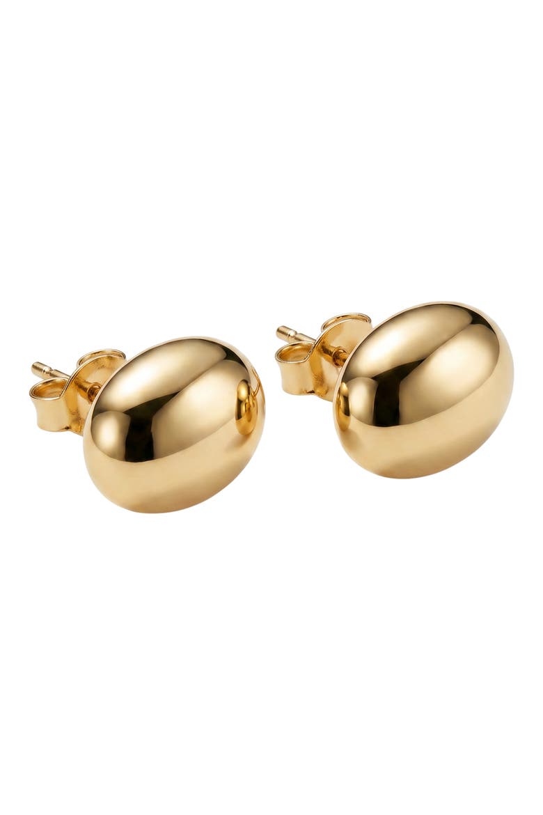 Oval Stud Earrings, Main, color, GOLD