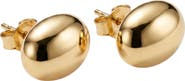 Argento Vivo Sterling Silver Oval Stud Earrings