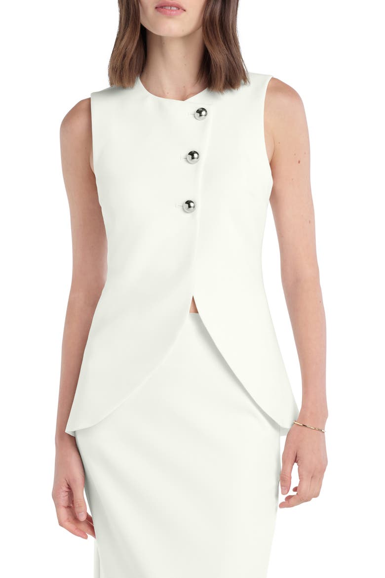 The Rachel Asymmetric Vest, Main, color, PEARL