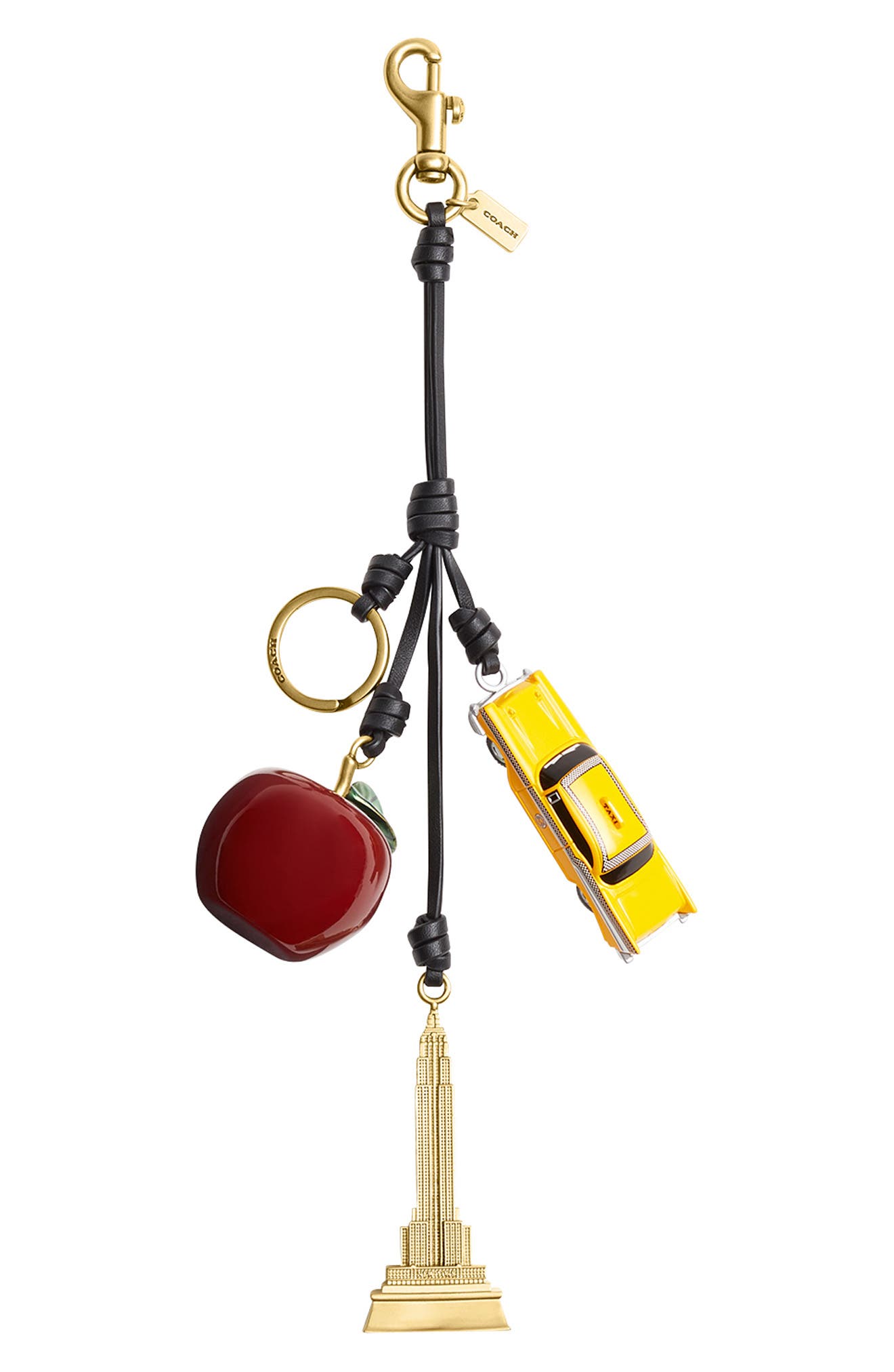 COACH Small New York Cluster Bag Charm, Main, color, 