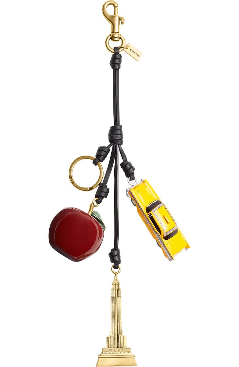 COACH Small New York Cluster Bag Charm, Main, color,