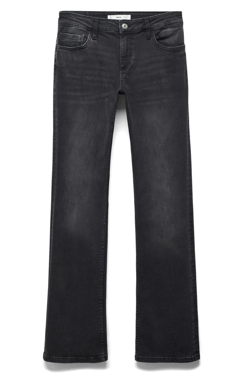 MANGO Low Rise Flare Jeans, Alternate, color, 
