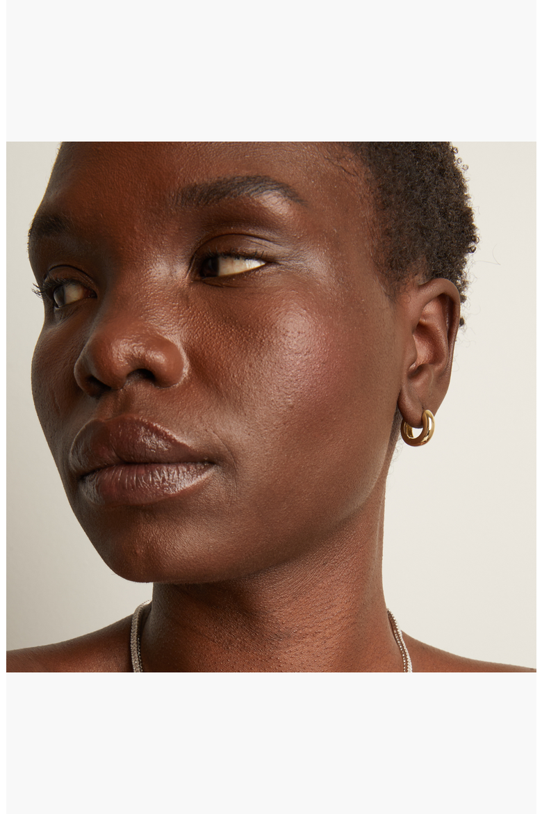 Chunky Hinged Hoop Earrings, Alternate, color, Yellow