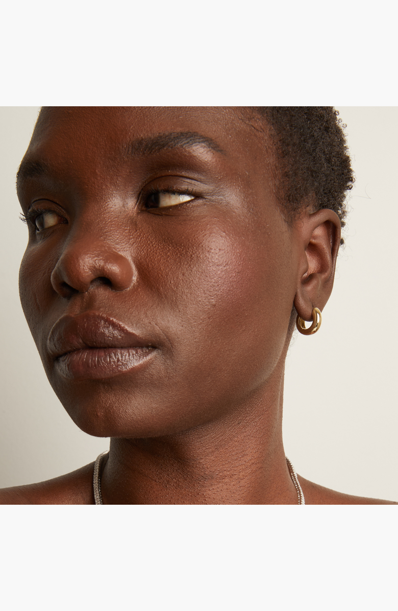 Aurate New York Chunky Hinged Hoop Earrings, Alternate, color, Yellow