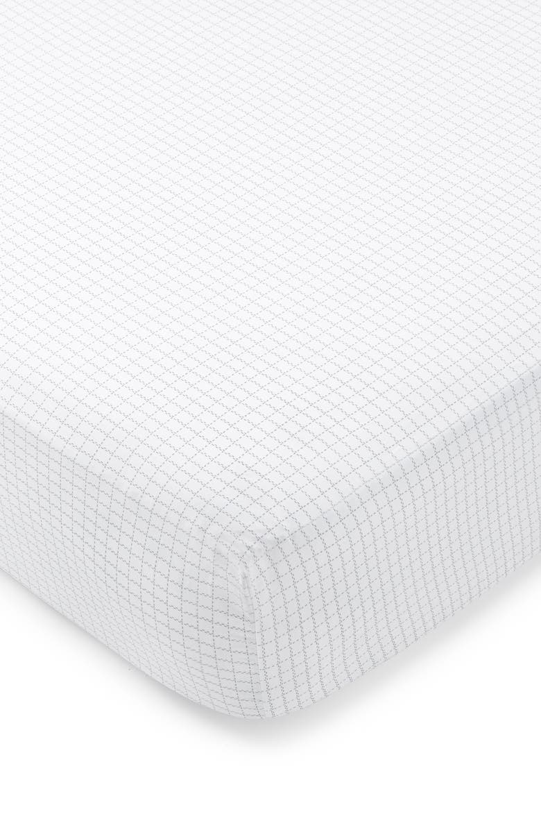Domani Home Cotton Crib Sheet, Alternate, color, Oxford