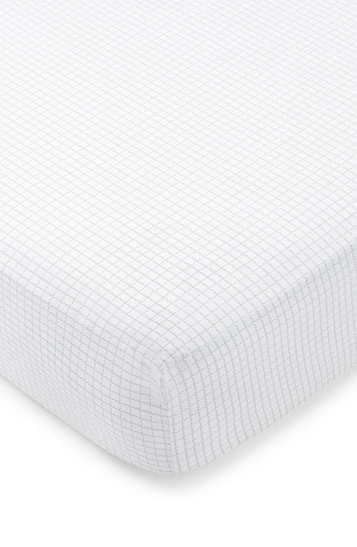 Domani Home Print Portable Crib Sheet In Oxford