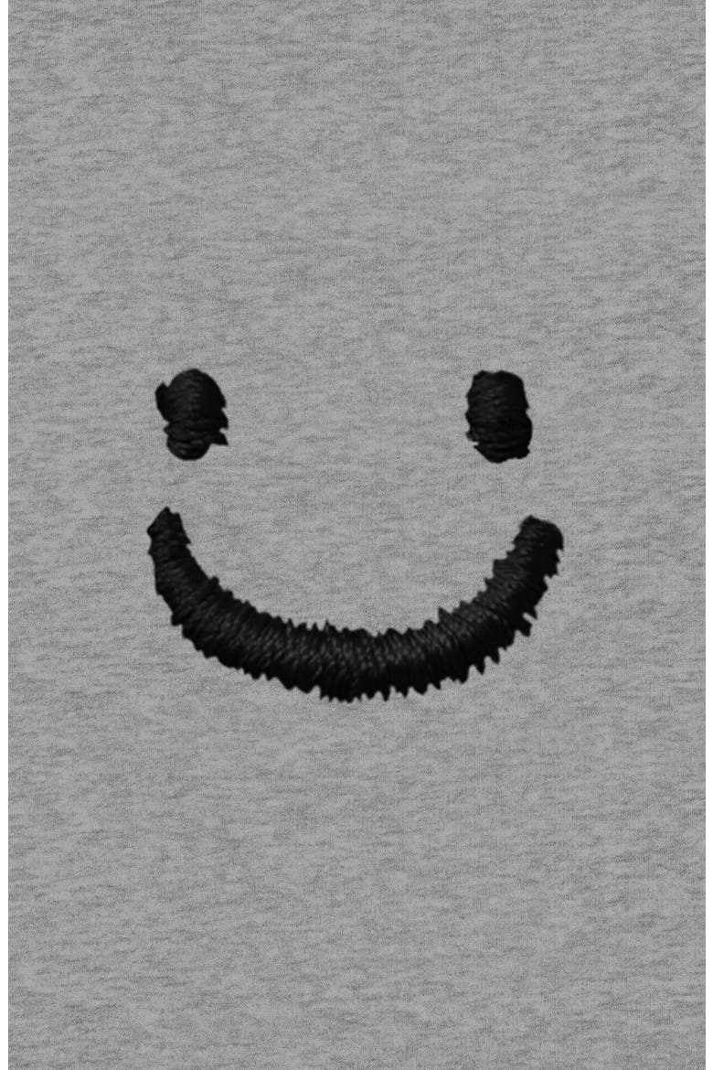Mens Lil Smile Heavy Weight Cotton Tee, Alternate, color, Heather Gray