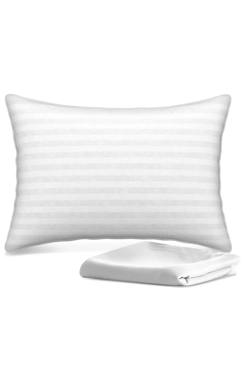 Sperric Cozy Toddler Pillow with Pillowcase Set, Main, color, White