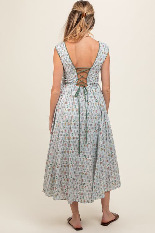 Pinkblush Floral Button Front Sleeveless Maxi Dress In Multi