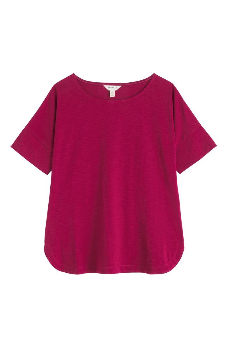 Seasalt Cornwall Bryher View Organic Cotton T-Shirt, Alternate, color, Dark Freesia