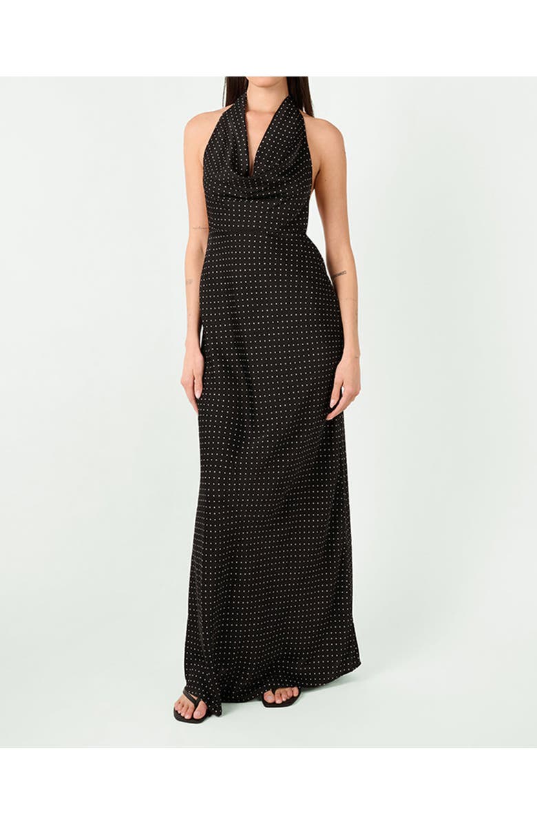 WeWoreWhat Cowl Halter Maxi Dress, Main, color, 