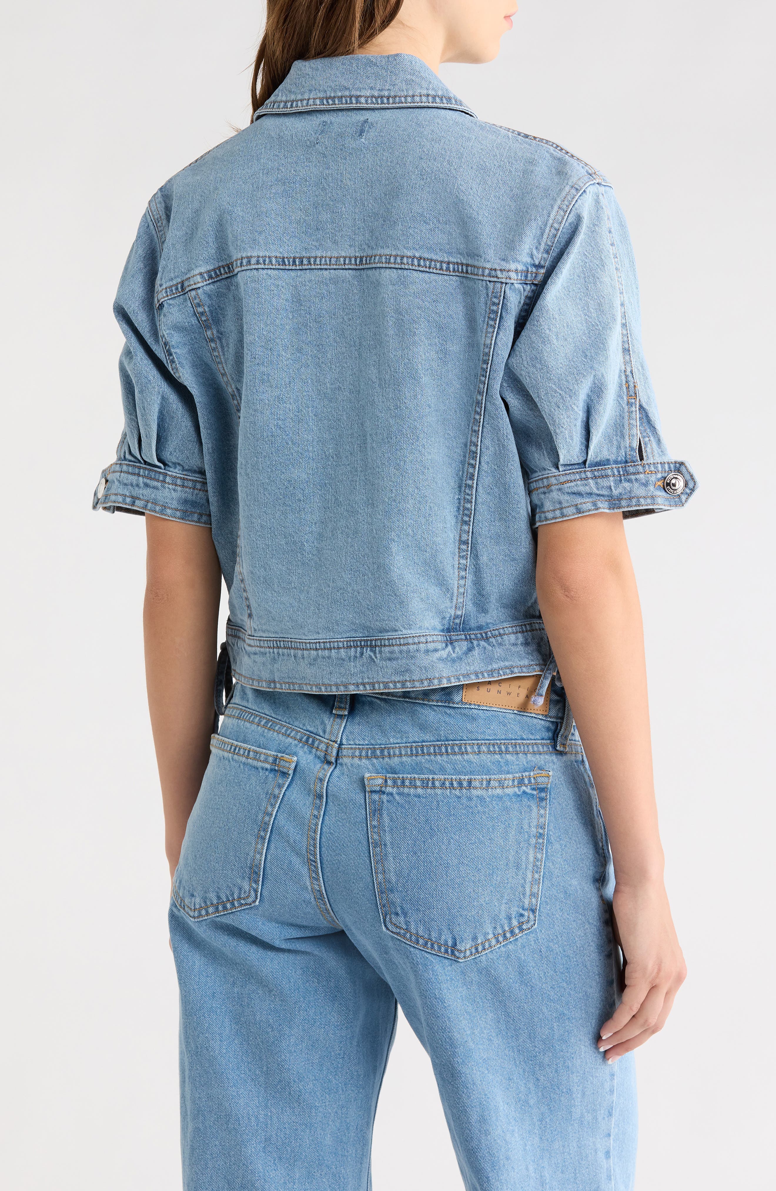 Blu Short Sleeve Denim Jacket - image 2