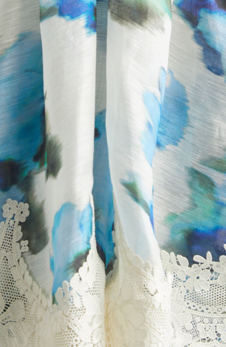 Zimmermann Alchemy Shirred Minidress, Alternate, color, Blue Poppy