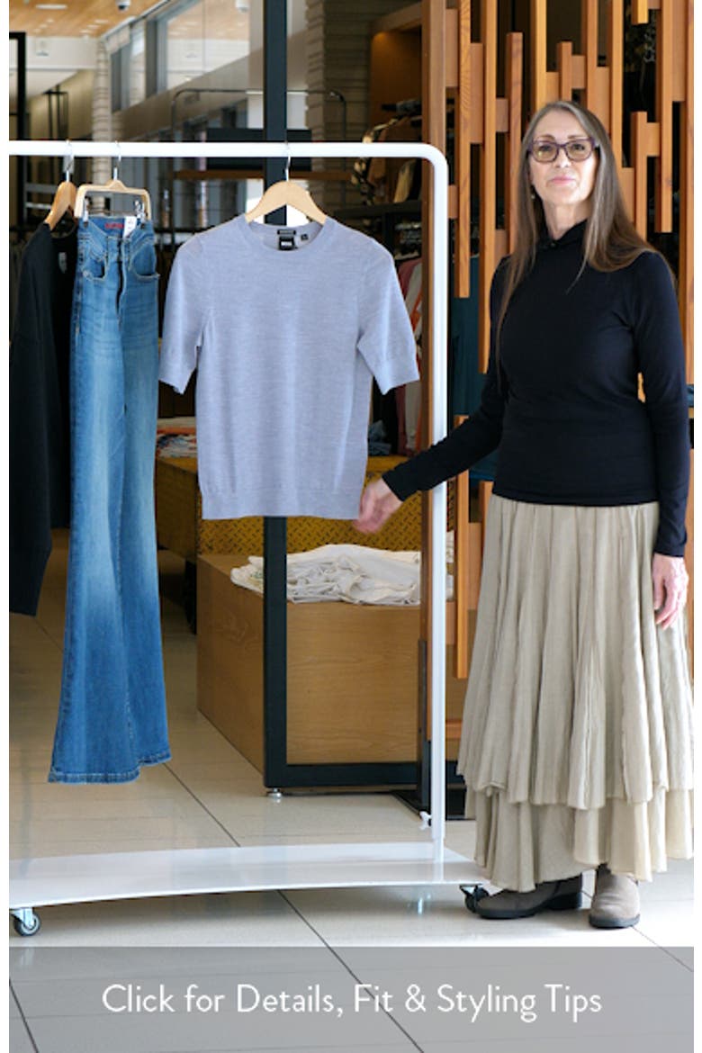 Farbella Short Sleeve Virgin Wool Sweater video
