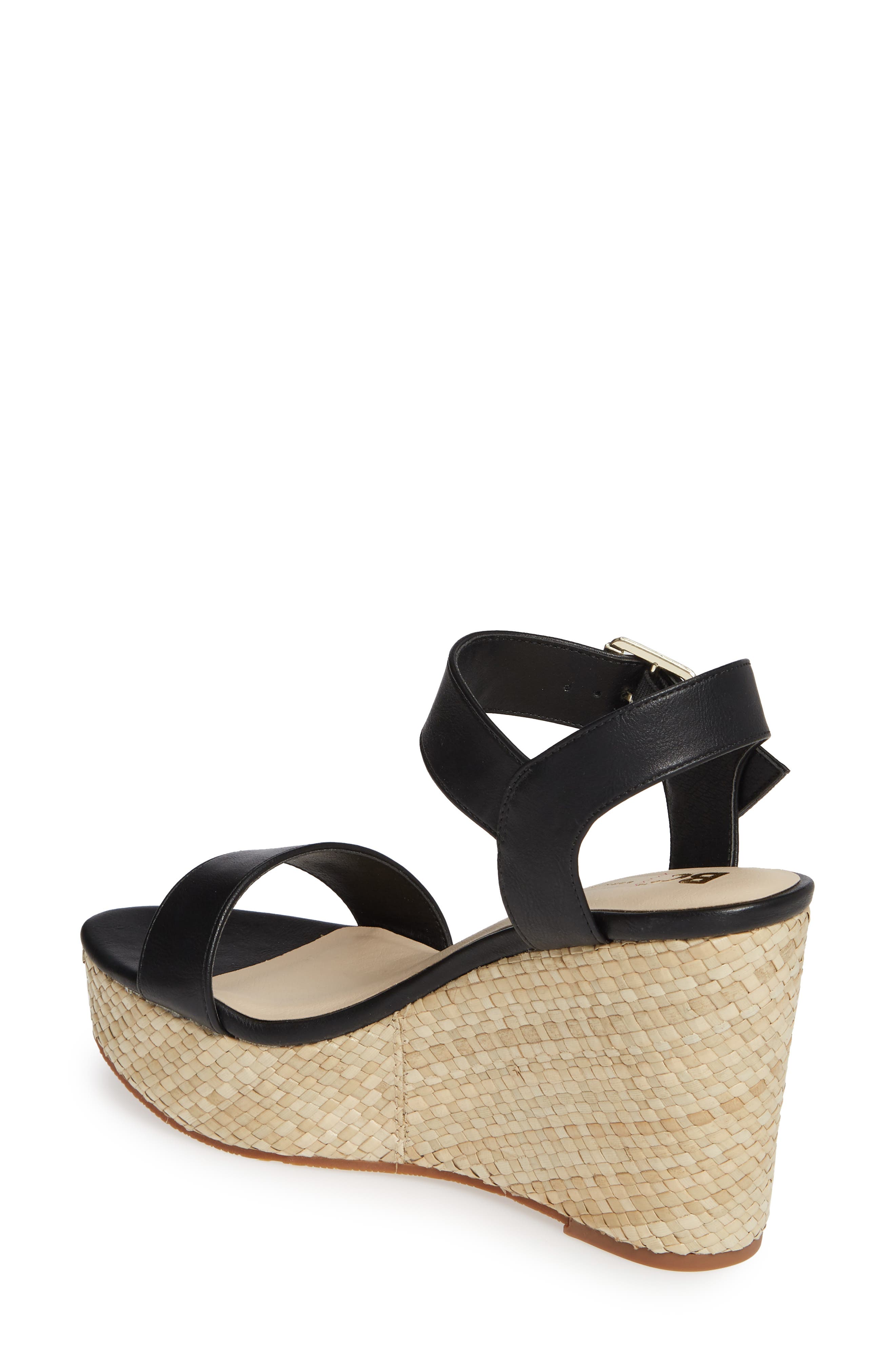 BC Footwear Peonies Vegan Wedge Sandal, Alternate, color, 