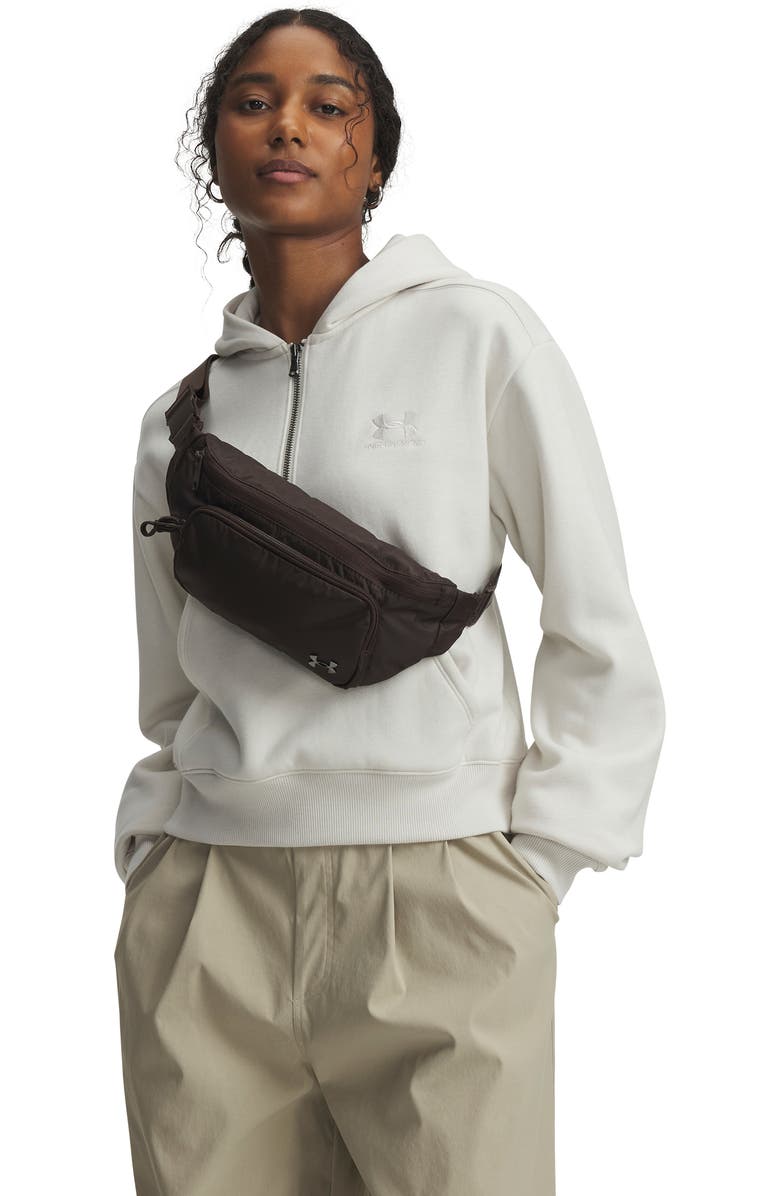 Under Armour Studio Water Repellent Crossbody Bag, Alternate, color, Kona Brown / / Black