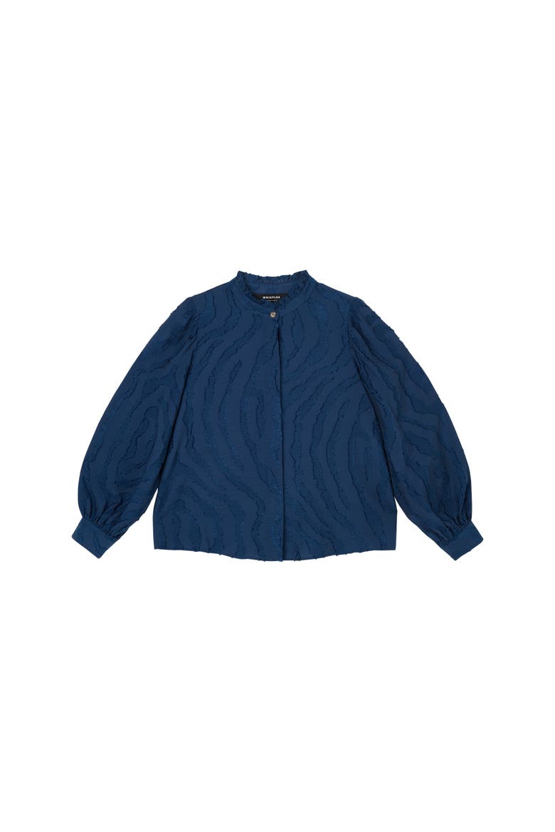 Animal Textured Shirt, Alternate, color, Navy