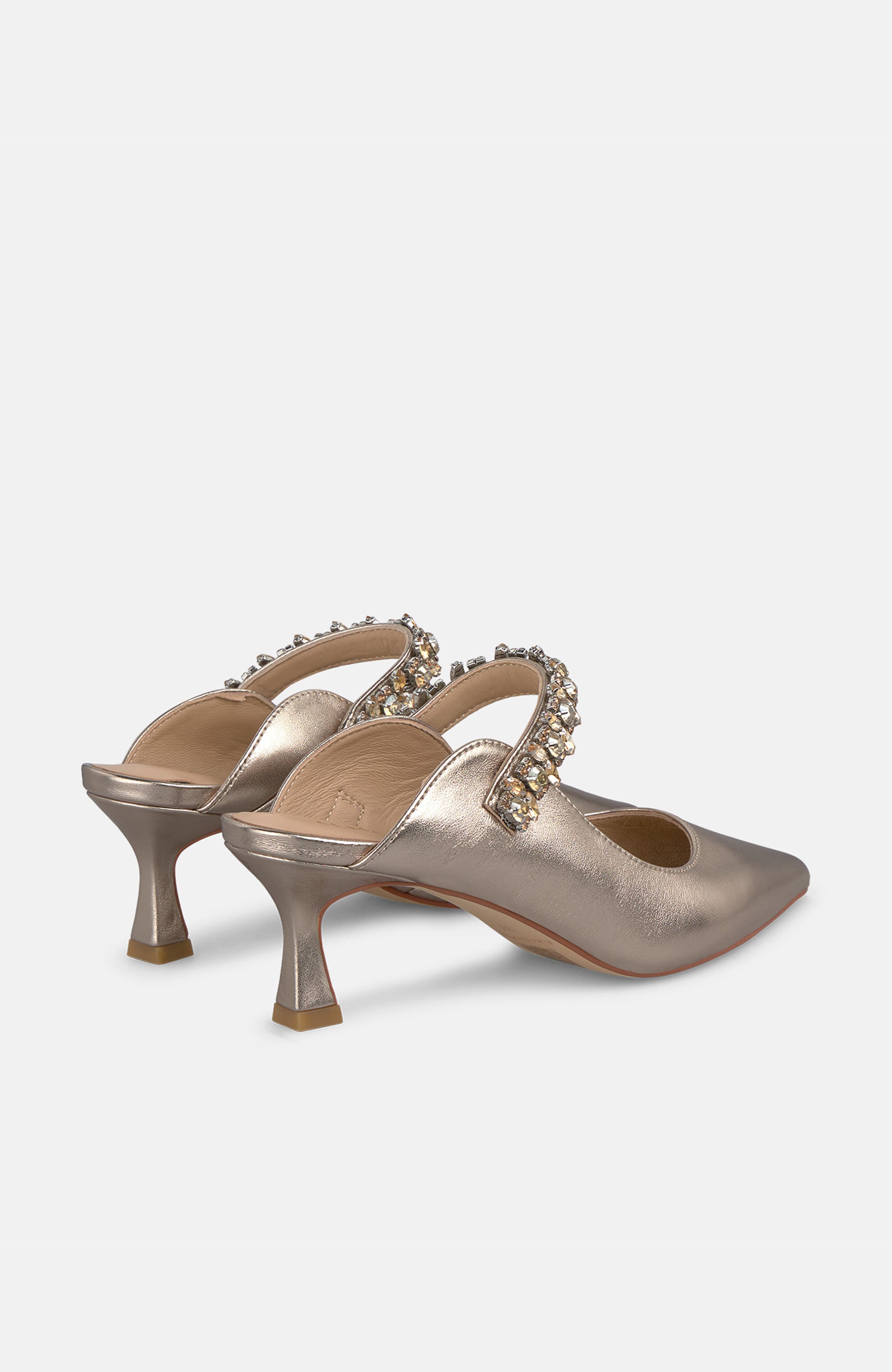 Flat Shoes with Strap, Alternate, color, Bronze