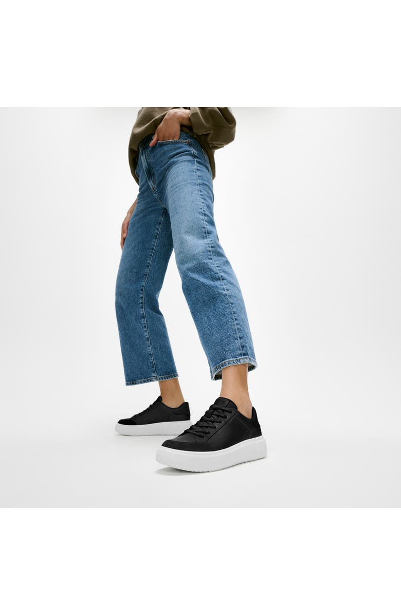 FitFlop RTG leather/suede sneakers, Alternate, color, Black