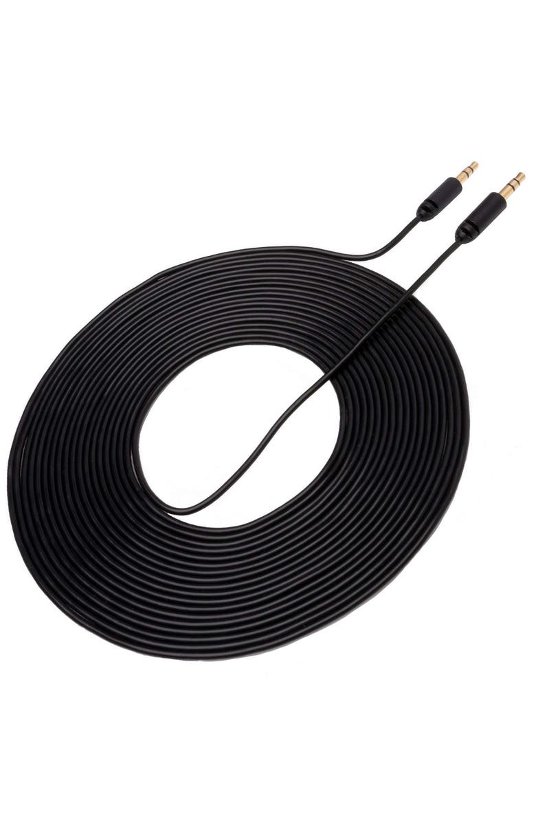 MOVO MC6 Dual 3.5mm Male Stereo TRS Cable - 20-Foot Camera Patch, Main, color, Black