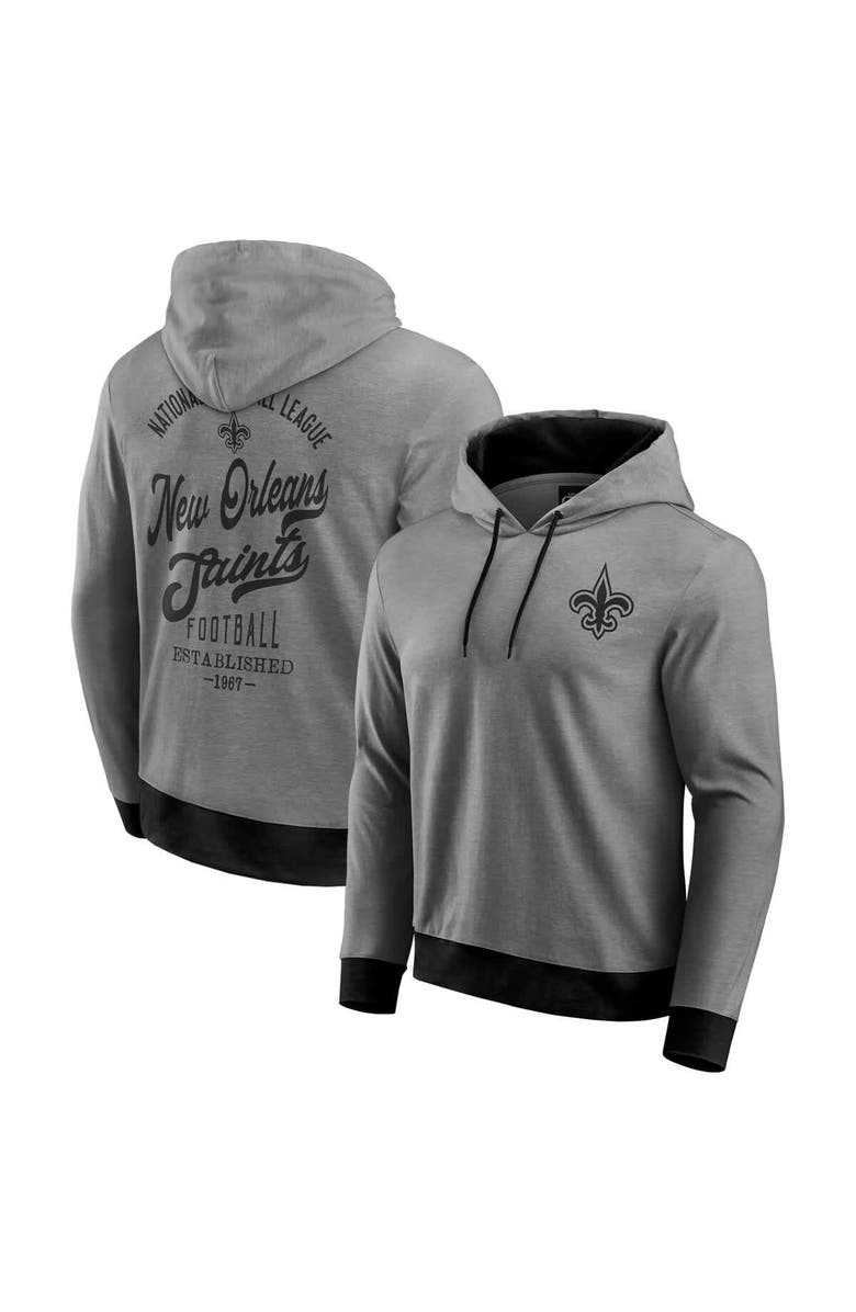 Darius Rucker Collection by Fanatics Men's Darius Rucker Collection by Fanatics Black New Orleans Saints Tonal Knit Pullover Hoodie, Alternate, color, Black