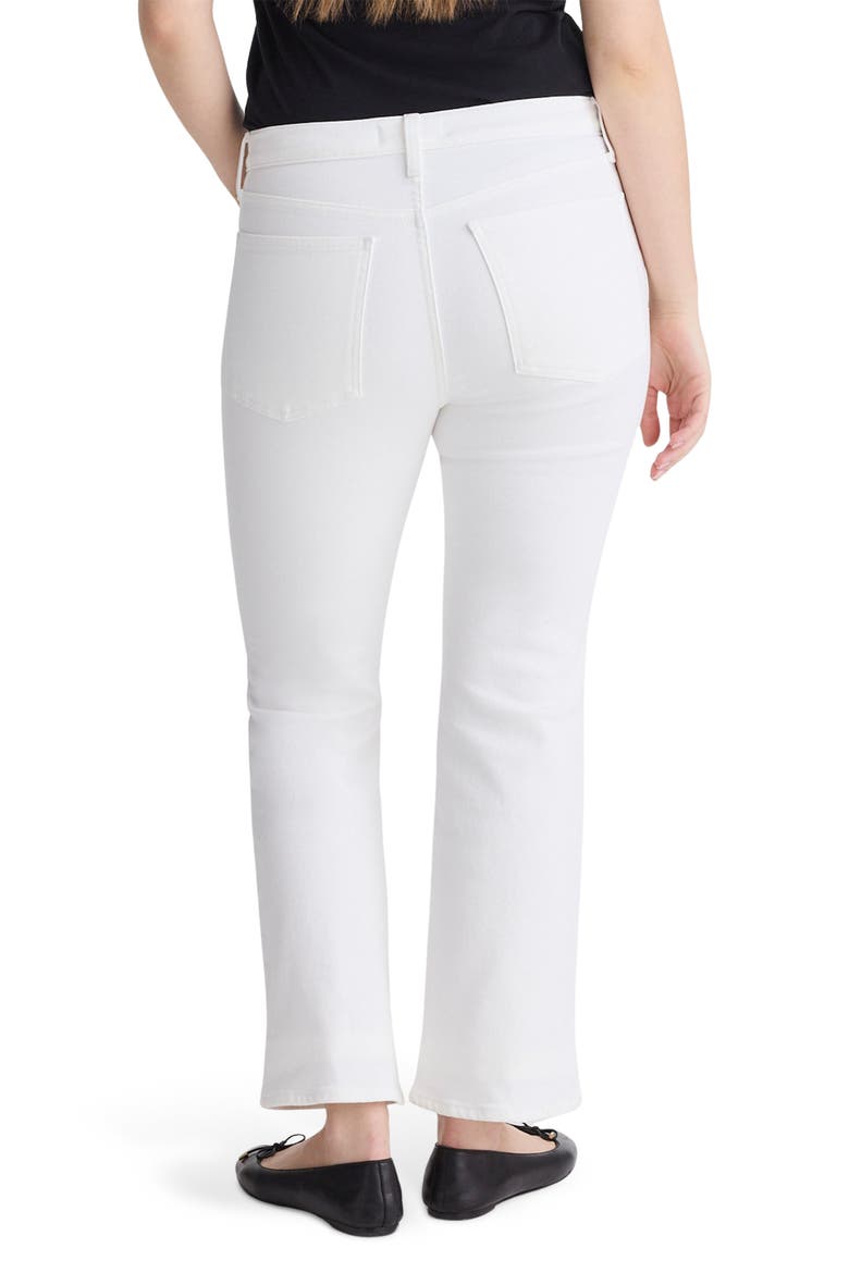 Stretch Flare Crop Jeans, Alternate, color, TILE WHITE