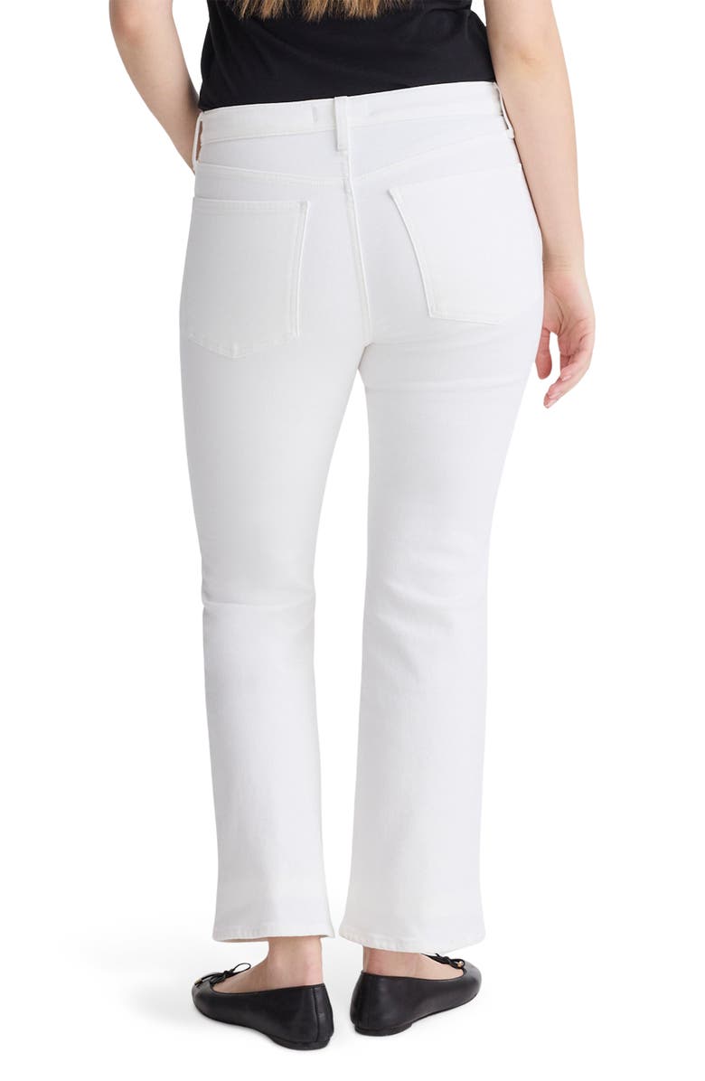 Madewell Stretch Flare Crop Jeans, Alternate, color, Tile White