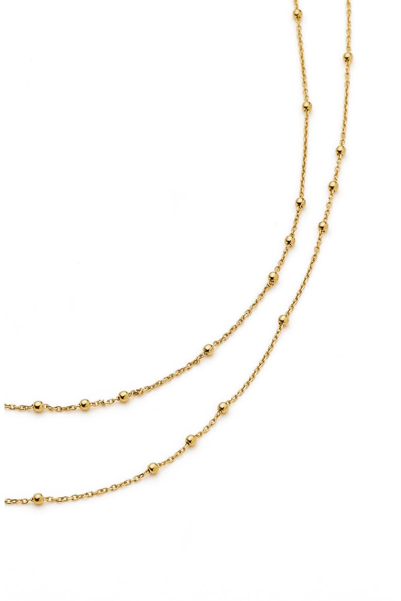 Double Chain Necklace, Alternate, color, GOLD