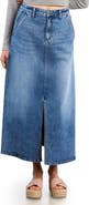 HINT OF BLU Denim Maxi Skirt
