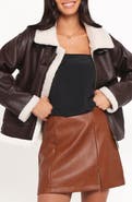 Petal & Pup Baxter Faux Shearling Lined Jacket