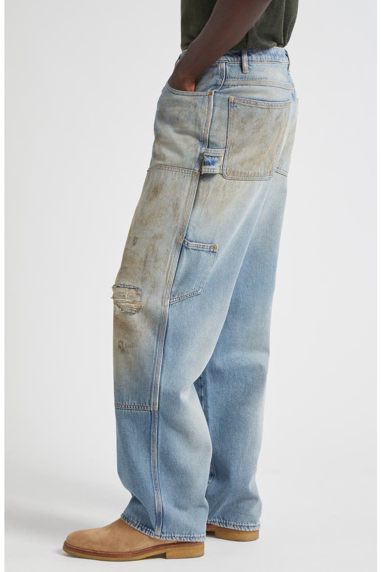 Journey Distressed Sandwashed Carpenter Jeans, Alternate, color, LIGHT BLUE