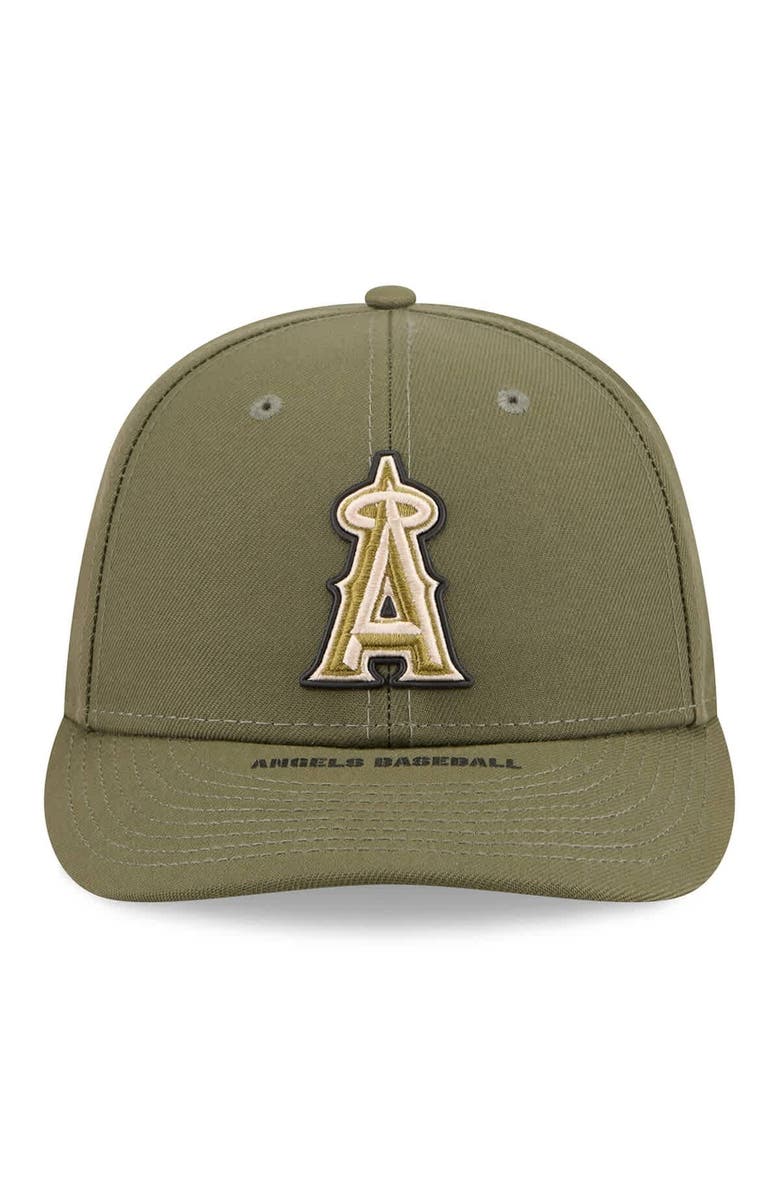 New Era Men's New Era  Olive Los Angeles Angels 2026 Armed Forces Day Low Profile 59FIFTY Fitted Hat, Alternate, color, Olive