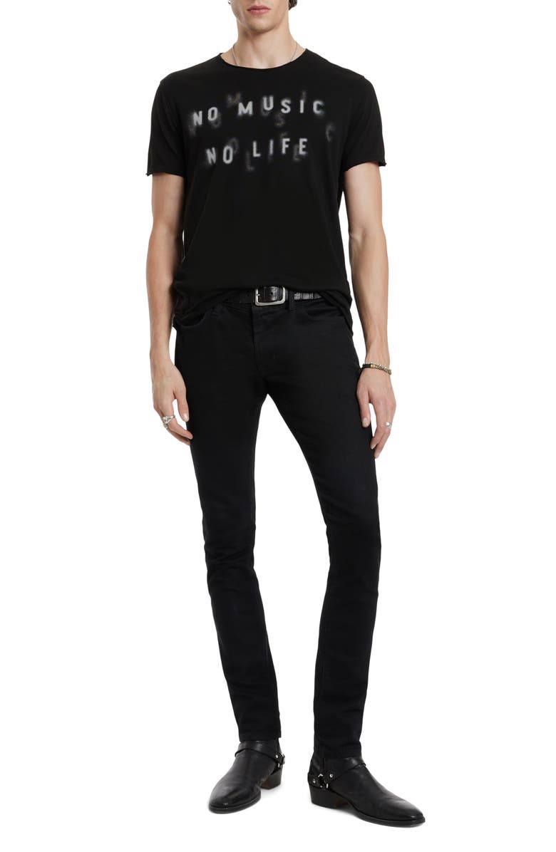 John Varvatos No Music Graphic T-Shirt, Alternate, color, 