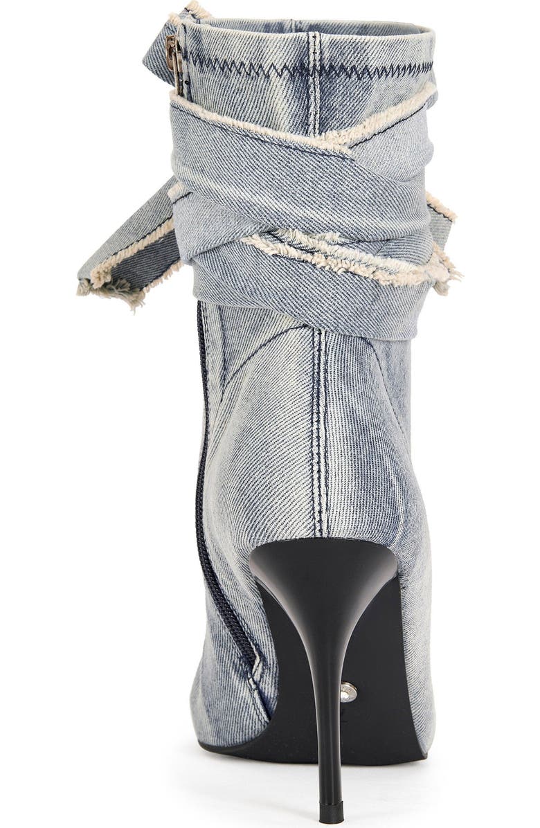 AZALEA WANG Karter Stiletto Bootie, Alternate, color, Denim