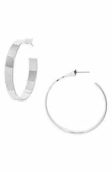 Open Edit Tapered Hoop Earrings