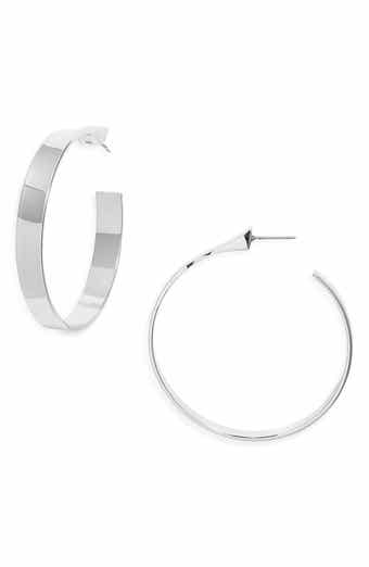 Open Edit Tapered Hoop Earrings