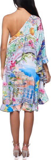 One-Shoulder Ruffle Dress