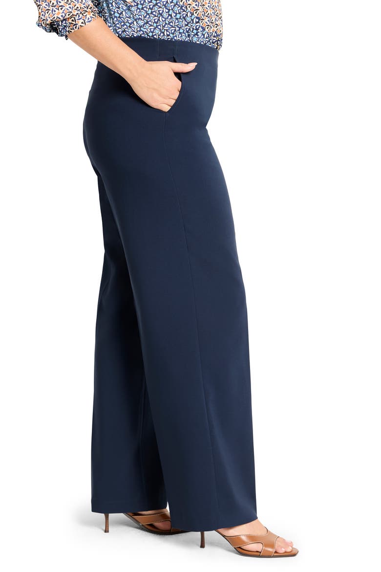 Lenox Wide Leg Stretch Pants, Alternate, color, DARK INDIGO