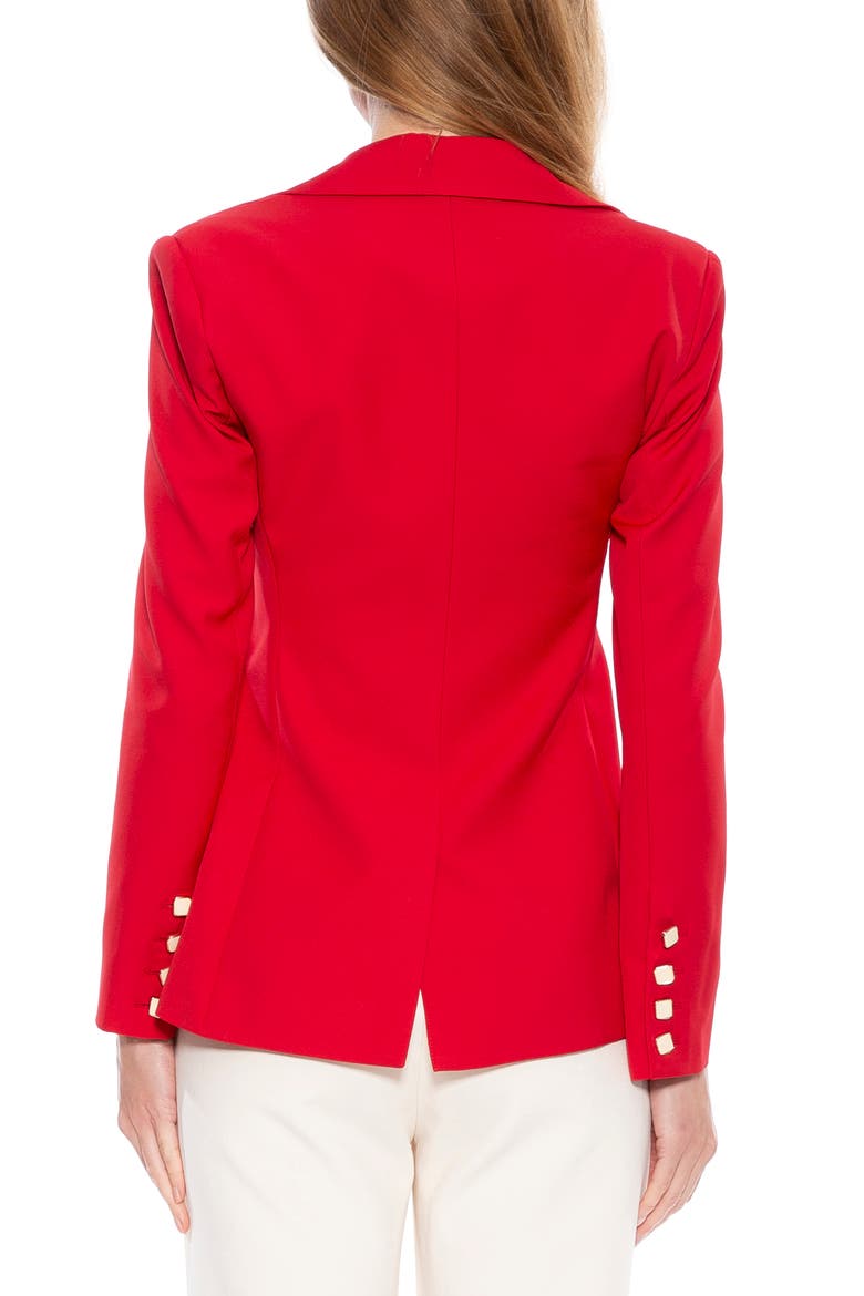 Jessica Peak Lapel Blazer, Alternate, color, RED