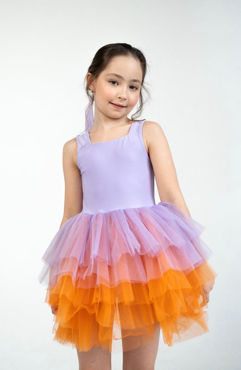 Mini Celebrities Viola Sleeveless Fluffy Tutu Dress, Main, color, Lilac Viola