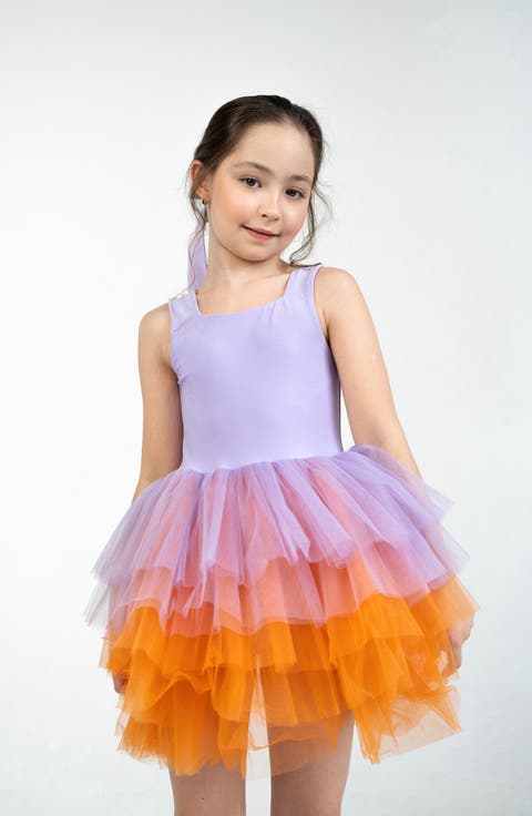 Viola Sleeveless Fluffy Tutu Dress (Toddler, Little Kid & Big Kid)