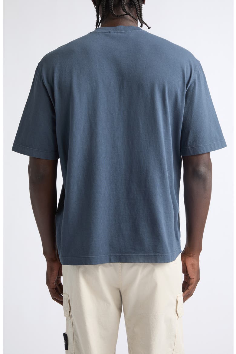 Logo Patch Cotton T-Shirt, Alternate, color, SLATE BLUE