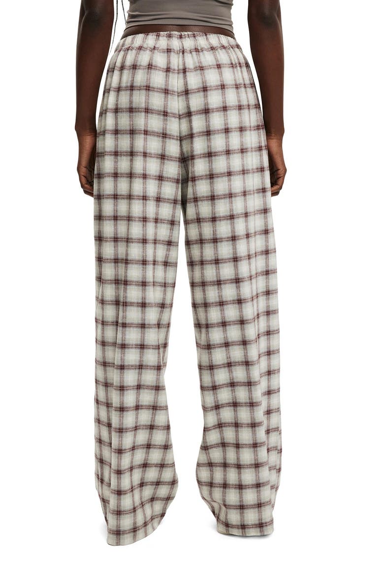 Women's Haven Wide Leg Pant, Alternate, color, Claire Check Dark Oak