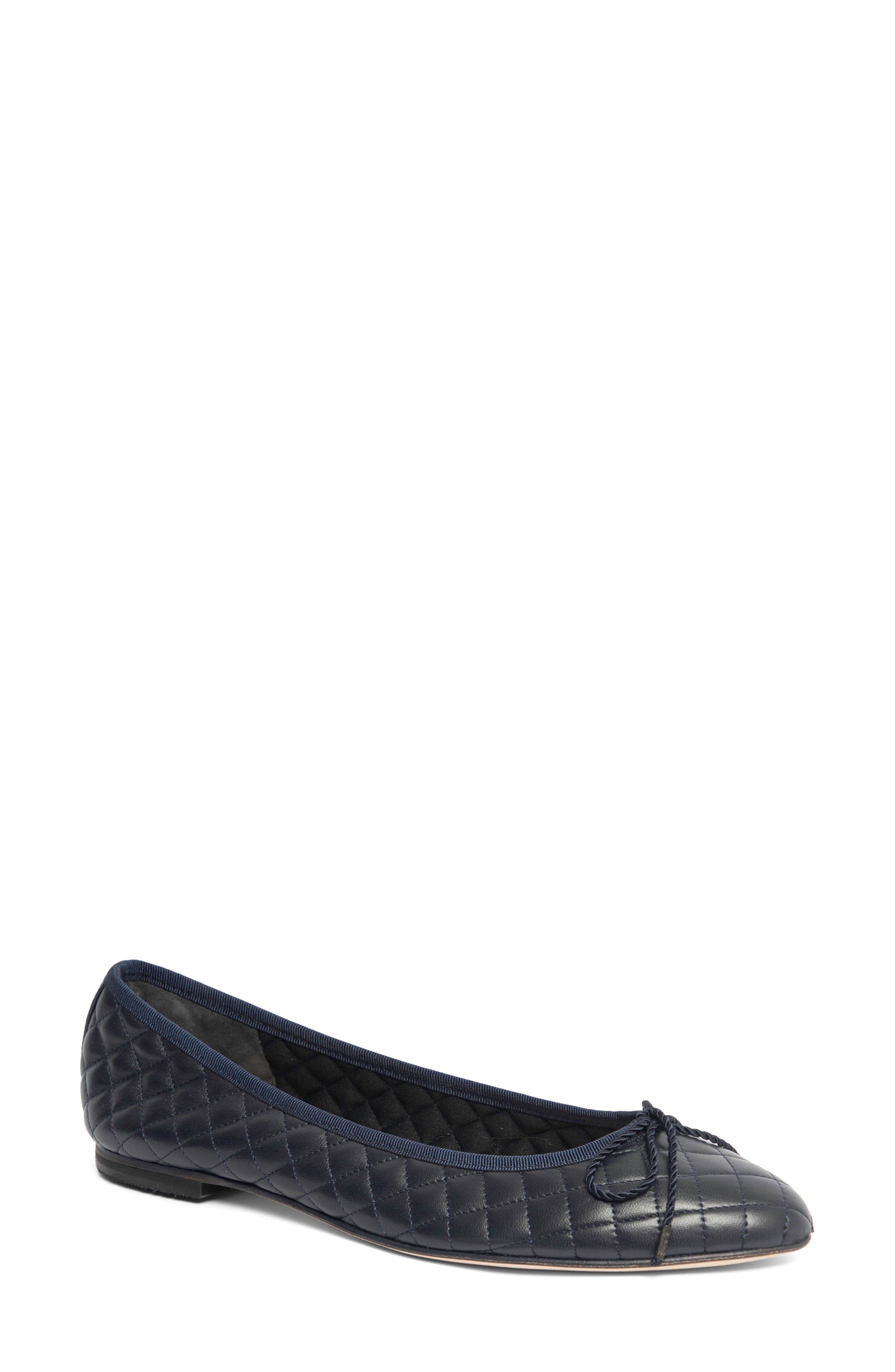 Sequin Embellished Ballet Flat, Main, color, NAVY