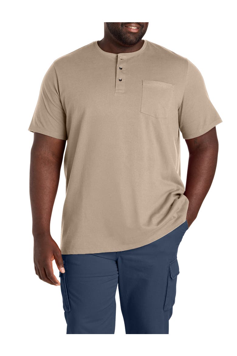 Slub Henley Shirt, Main, color, WHITE PEPPER